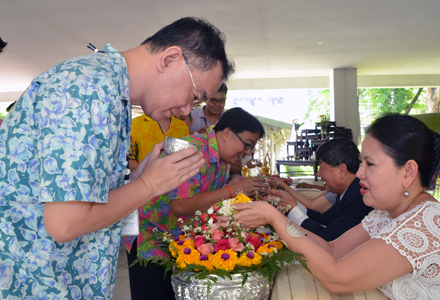 Water-Pouring and Merit-Making Ceremony on the Occasion of Thai New Year (Songkran’s Day 2018)