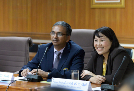 ผู้บริหารบัณฑิตวิทยาลัย ต้อนรับผู้แทนจาก Kebangsaan University, Universiti Sultan Zainal Abdin และ Universiti Malaysia Pahang ประเทศมาเลเซีย  