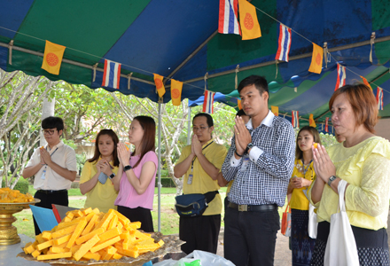 โครงการทำบุญถวายเทียนพรรษาและผ้าอาบน้ำฝน ประจำปี พ.ศ. 2561 