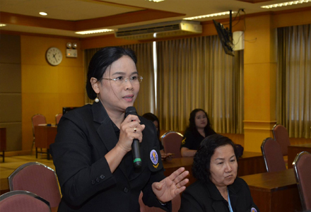 คณะผู้เข้าอบรมหลักสูตรการบริหารงานอุดมศึกษาระดับสูง (สายสนับสนุน) รุ่นที่ 16 ศึกษาดูงาน บัณฑิตวิทยาลัย