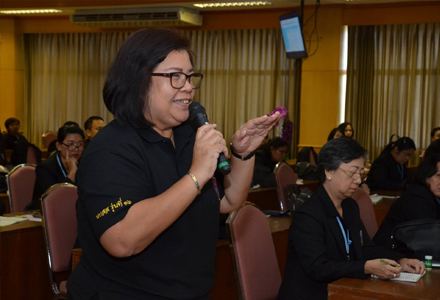 คณะผู้เข้าอบรมหลักสูตรการบริหารงานอุดมศึกษาระดับสูง (สายสนับสนุน) รุ่นที่ 16 ศึกษาดูงาน บัณฑิตวิทยาลัย